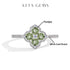 Vixonna Women's Moissanite Wedding Engagement Ring 925 Silver D Color VVS1