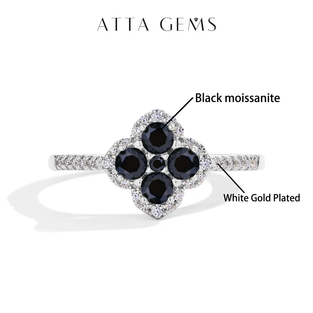 Vixonna Women's Moissanite Wedding Engagement Ring 925 Silver D Color VVS1