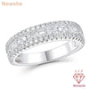 Vixonna Women's Moissanite Wedding Engagement Ring Rhodium Plated