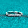 Vixonna Women's Moissanite Wedding Eternity Band Ring 925 Silver D Color