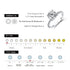 Vixonna Women's Moissanite Wedding Ring 3.0ct 925 Silver D Color