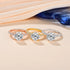 Vixonna Women's Moissanite Wedding Ring 3.0ct 925 Silver D Color