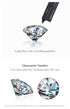 Vixonna Women's Moissanite Wedding Ring 925 Silver 1ct D Color VVS1