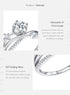 Vixonna Women's Moissanite Wedding Ring 925 Silver 1ct D Color VVS1