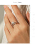 Vixonna Women's Moissanite Wedding Ring 925 Silver 1ct D Color VVS1