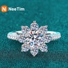 Vixonna Women's Moissanite Wedding Ring 925 Silver D Color VVS1