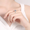 Vixonna Women's Moissanite Wedding Ring 925 Silver D Color VVS1