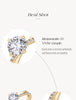 Vixonna Women's Moissanite Wedding Ring 925 Silver D Color VVS1 Four Claws