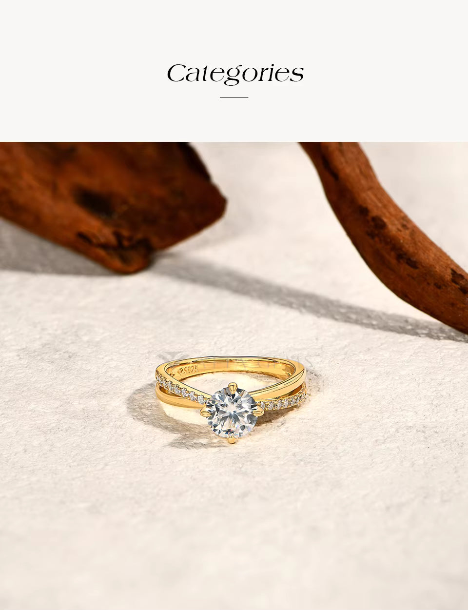 Vixonna Women's Moissanite Wedding Ring 925 Silver D Color VVS1 Four Claws