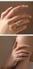 Vixonna Women's Moissanite Wedding Ring 925 Silver D Color VVS1 Four Claws