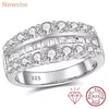 Vixonna Women's Moissanite Wedding Ring 925 Silver Round Cut