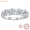 Vixonna Women's Moissanite Wedding Ring Band 925 Silver D Color VVS1
