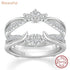 Vixonna Women's Moissanite Wedding Ring Enhancer 925 Silver D Color VVS1