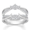 Vixonna Women's Moissanite Wedding Ring Enhancer 925 Silver D Color VVS1