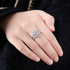 Vixonna Women's Moissanite Wedding Ring Enhancer Band 925 Silver D Color