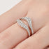 Vixonna Women's Moissanite Wedding Ring Enhancer Band 925 Silver D Color