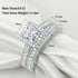 Vixonna Women's Moissanite Wedding Ring Set 925 Silver D Color VVS1 Princess