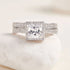 Vixonna Women's Moissanite Wedding Ring Set 925 Silver D Color VVS1 Princess