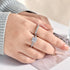 Vixonna Women's Moissanite Wedding Ring Set 925 Silver D Color VVS1 Princess