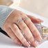 Vixonna Women's Moissanite Wedding Ring Set 925 Silver D Color VVS1 Princess