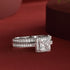 Vixonna Women's Moissanite Wedding Ring Set 925 Silver D Color VVS1 Princess