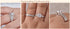 Vixonna Women's Moissanite Wedding Ring Set D Color VVS1 Princess Cut