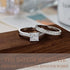 Vixonna Women's Moissanite Wedding Ring Set D Color VVS1 Princess Cut