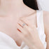 Vixonna Women's Oval Cut Moissanite Ring 925 Silver D Color VVS1