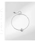Vixonna Women's Pear Cut CZ Link Chain Bracelet 925 Silver