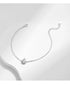 Vixonna Women's Pear Cut CZ Link Chain Bracelet 925 Silver