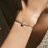 Vixonna Women's Pear Cut CZ Link Chain Bracelet 925 Silver