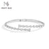 Vixonna Women's Pear Cut Moissanite Open Bangle 925 Silver D Color VVS1