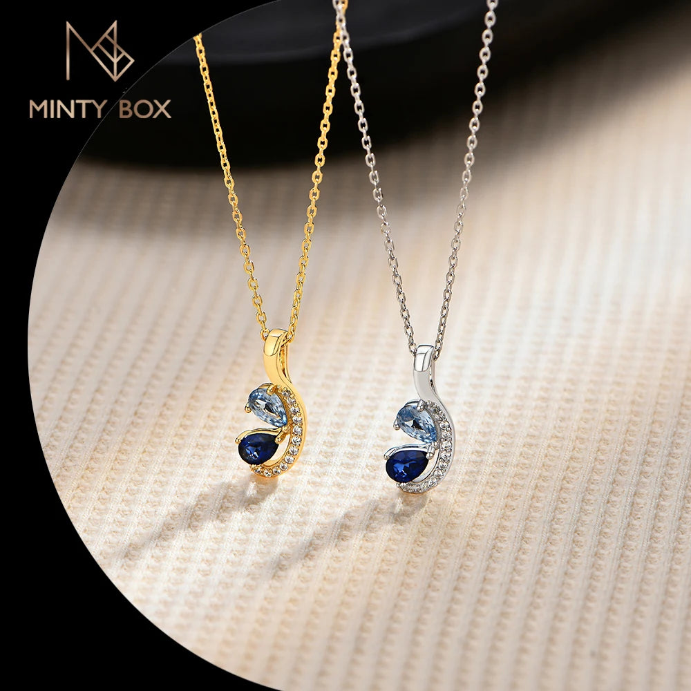 Vixonna Women's Pear Cut Moissanite Pendant Necklace 925 Silver D Color
