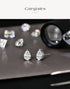 Vixonna Women's Pear Cut Moissanite Stud Earrings 925 Silver D Color VVS1
