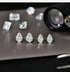 Vixonna Women's Pear Cut Moissanite Stud Earrings 925 Silver D Color VVS1