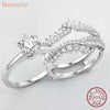 Vixonna Women's Round Cut Bridal Wedding Ring Set 925 Silver 1.8ct