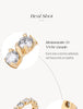 Vixonna Women's Round Cut Moissanite Eternity Wedding Ring 925 Silver D Color