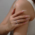 Vixonna Women's Round Cut Moissanite Eternity Wedding Ring 925 Silver D Color