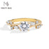 Vixonna Women's Round Moissanite Ring 925 Silver D Color VVS1 Vine