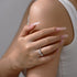 Vixonna Women's Round Moissanite Ring 925 Silver D Color VVS1 Vine