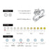 Vixonna Women's Round Moissanite Solitaire Ring 925 Silver D Color VVS1
