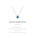 Vixonna Women's Round Zirconia Pendant Necklace 925 Silver White Gold
