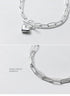 Vixonna Women's Sweet Hearts Double Layer Chain Link Bracelet 925 Silver
