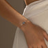 Vixonna Women's Vintage Blue Zirconia Eyes Bracelet 925 Silver