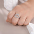 Vixonna Women's Wedding Ring Enhancer Crown Guard Band 925 Silver